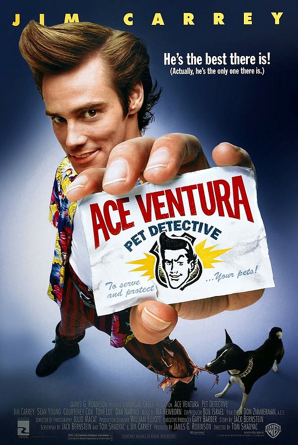 Filmplakat des Films Ace Ventura - Ein tierischer Detektiv